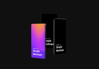 iPhone mockup scene - 3D illustrations, mockups and icons
