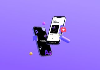 Purple mockups - 3D illustrations, mockups and icons