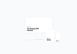 iMac mockup scene - 3D illustrations, mockups and icons