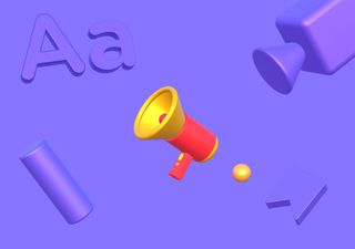 Purple scene - 3D illustrations, mockups and icons