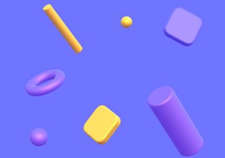 Colorful Cylinder composition - 3D illustrations, mockups and icons