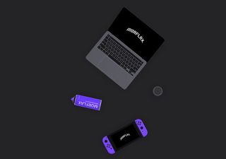 Macbook Desk Mockup - 3D illustrations, mockups and icons