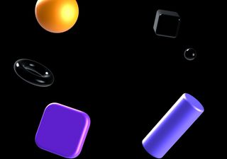 Abstract Black Centered - 3D illustrations, mockups and icons