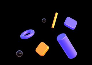 Colorful Cylinder composition - 3D illustrations, mockups and icons
