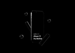 Black Mockup - 3D illustrations, mockups and icons