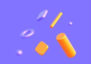 Colorful Cylinder composition - 3D illustrations, mockups and icons