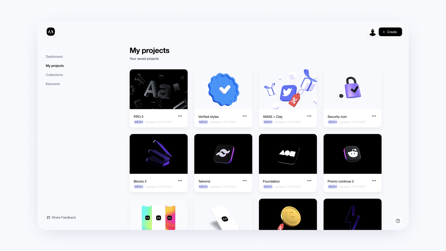 Dashboard thumbnails and other improvements