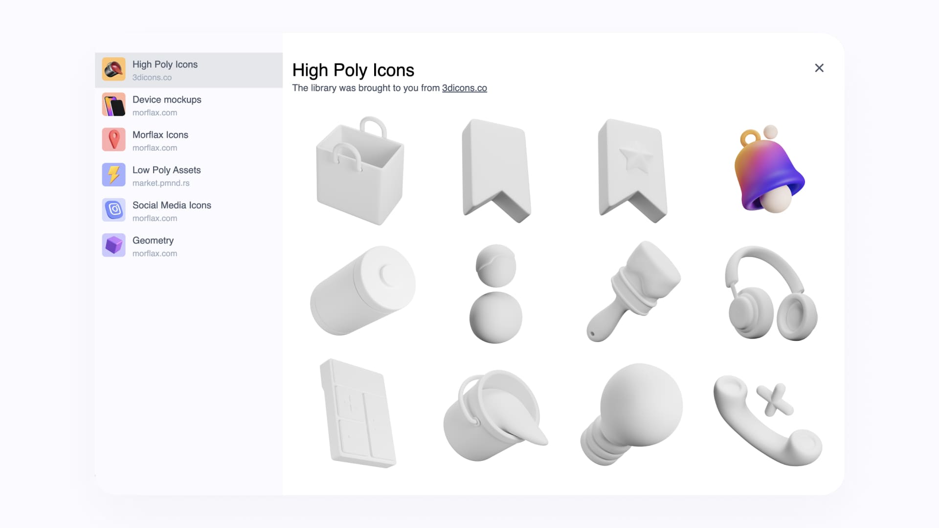 Morflax mini - Customize and animate 3D illustrations and icons