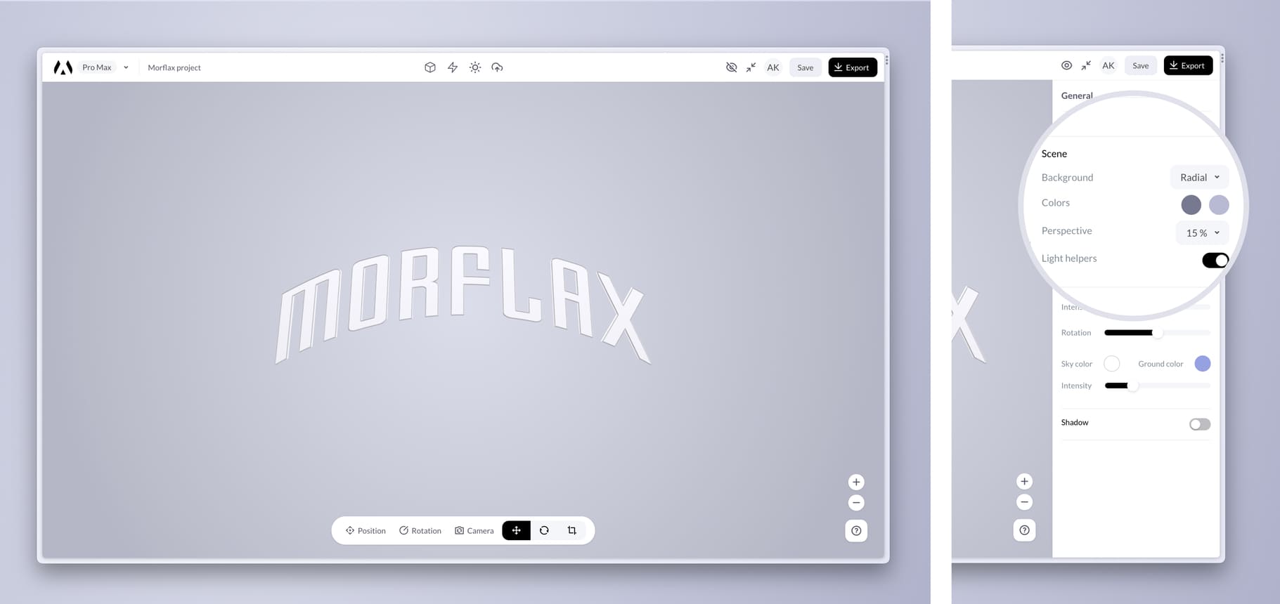 Morflax studio templates - 3D branding and devices mockups.